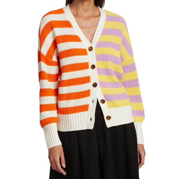 STAUD Sweaters - [Staud] colorblock cardigan